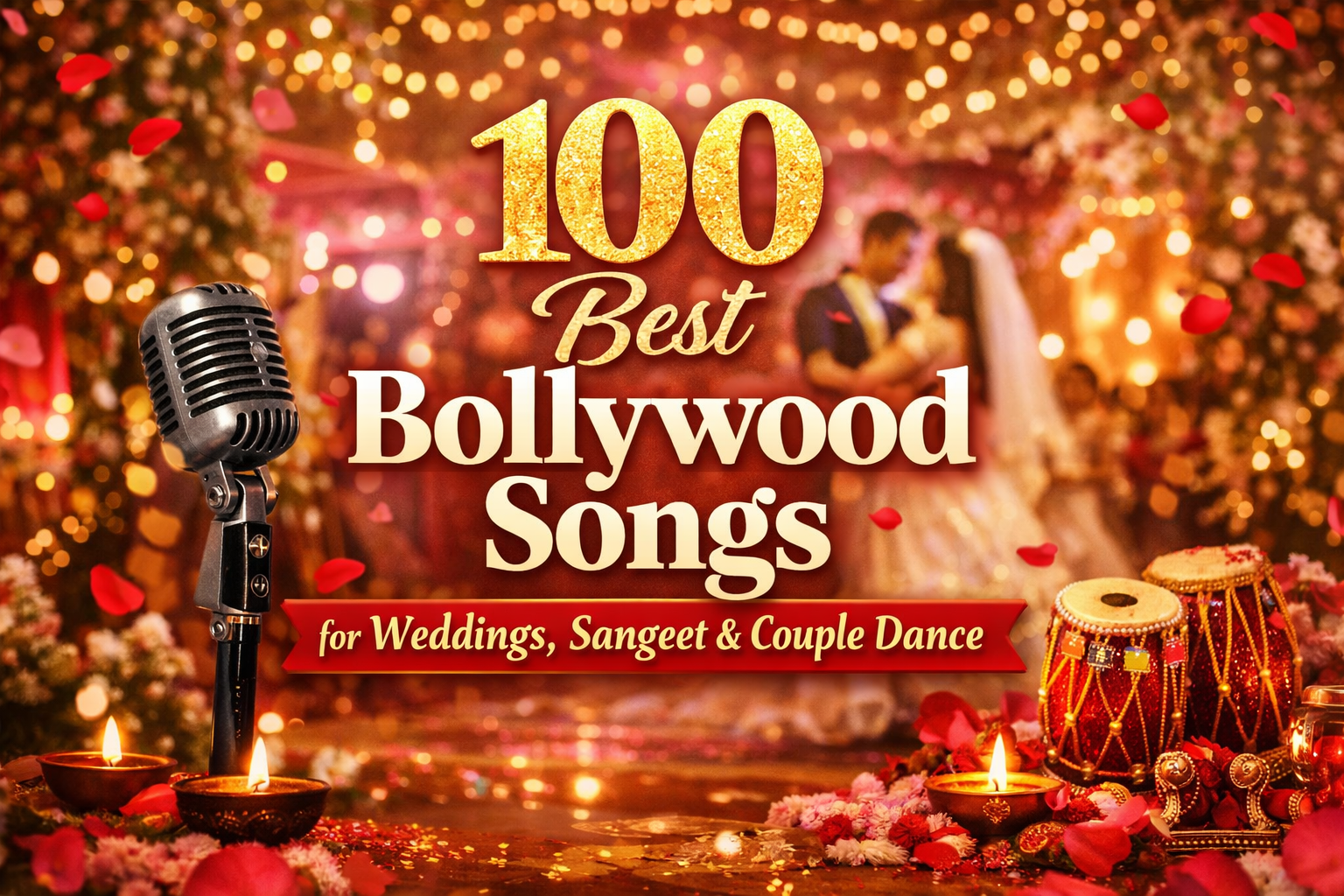 100 Best Bollywood Songs for Weddings, Sangeet & Couple Dance