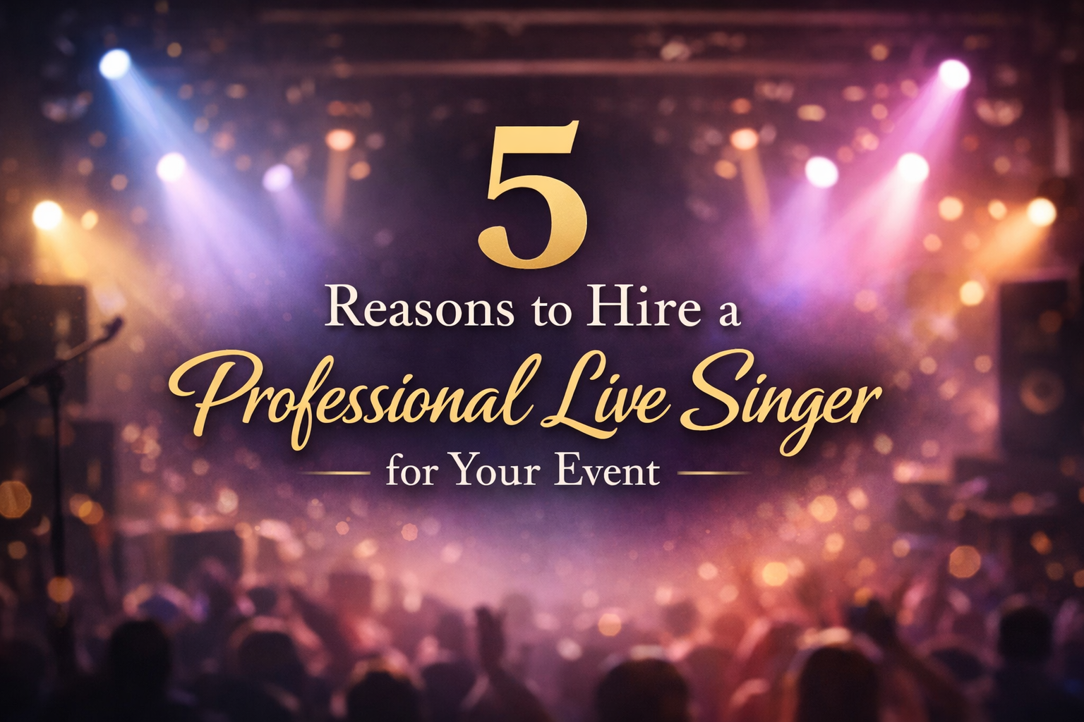 5 Reasons to Hire a Professional Live Singer for Your Event