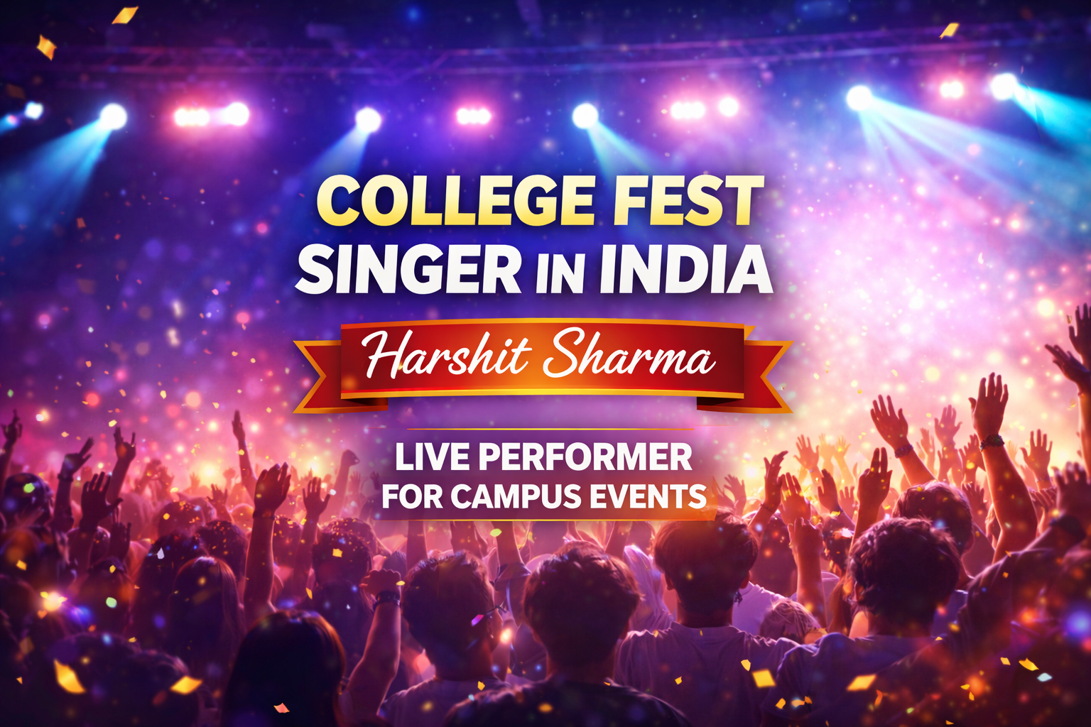college fest singer in india – harshit sharma