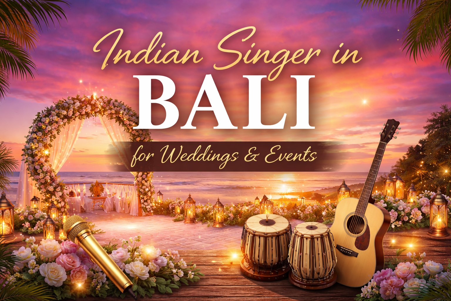 Indian Singer in Bali for Weddings & Events Harshit Sharma