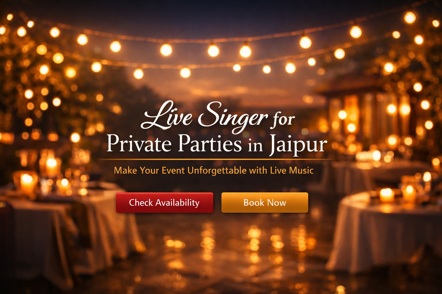 Live Singer for Private Parties in Jaipur