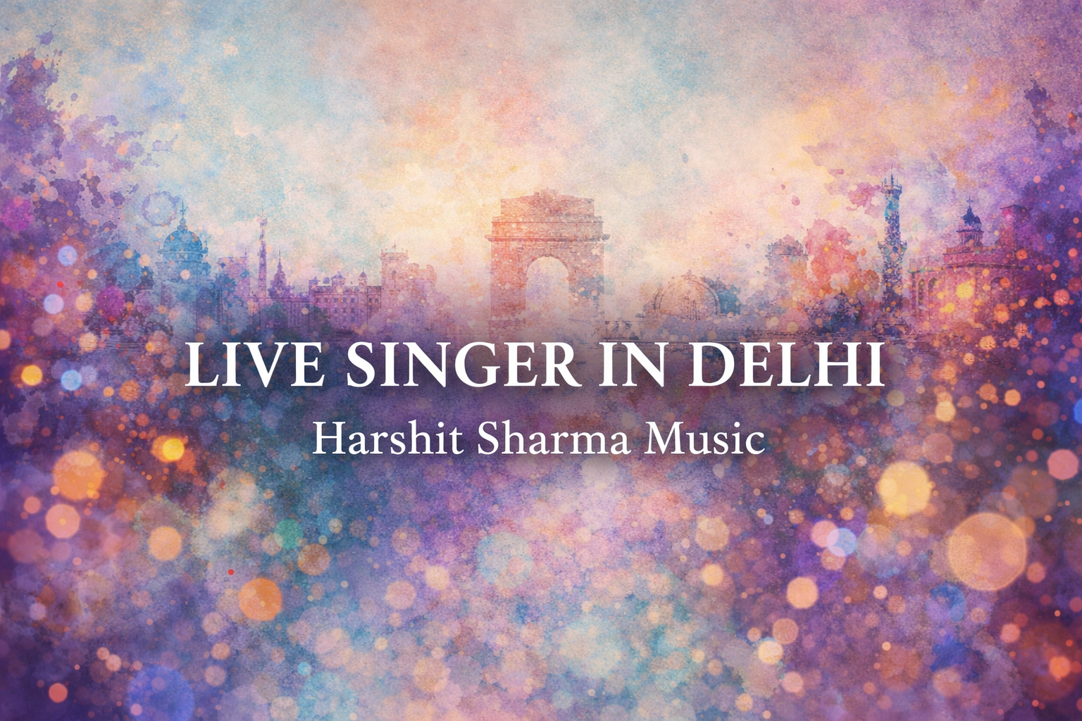Live Singer in Delhi – Book Harshit Sharma for Weddings & Events