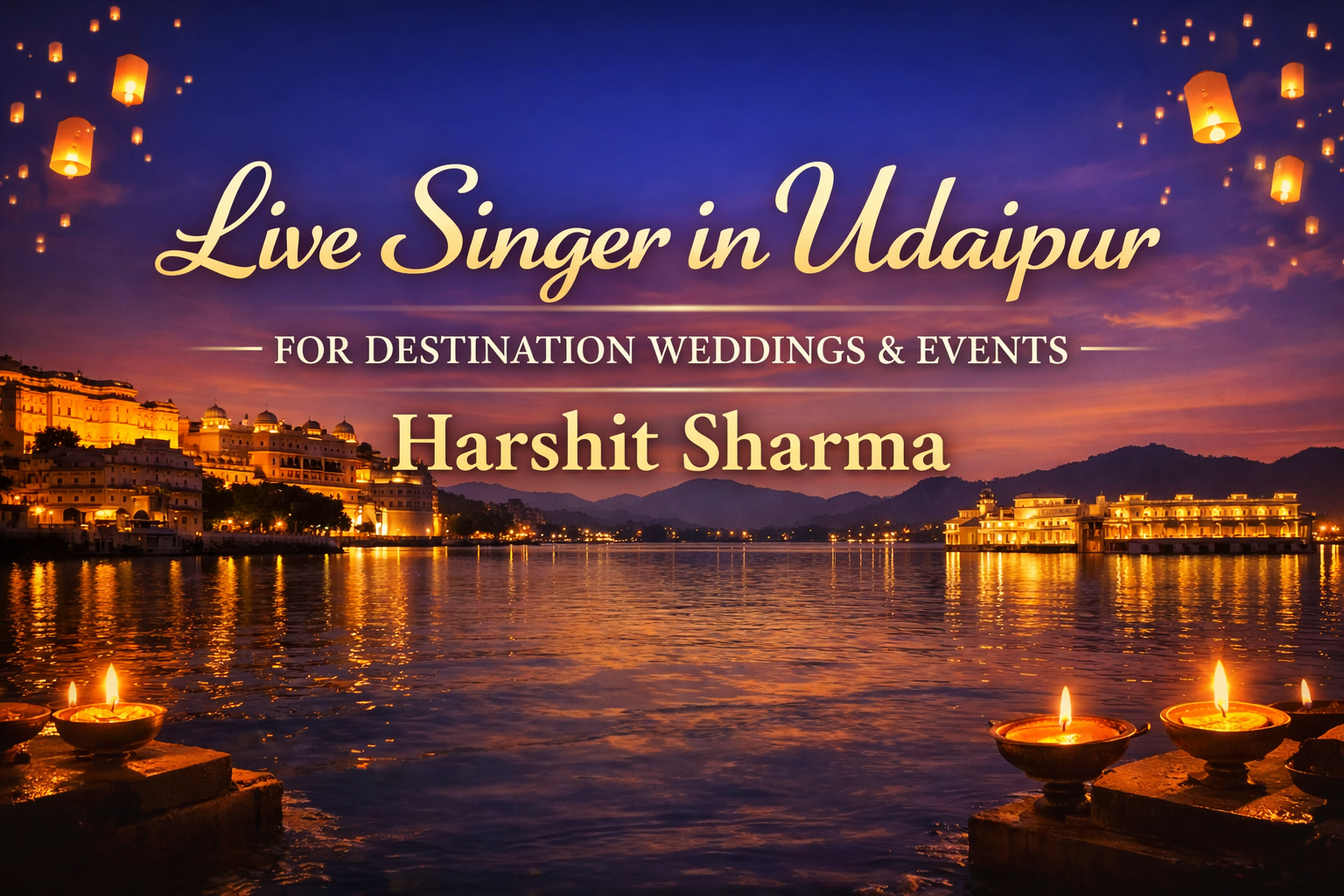 Live Singer in Udaipur for Destination Weddings & Luxury Events Harshit Sharma