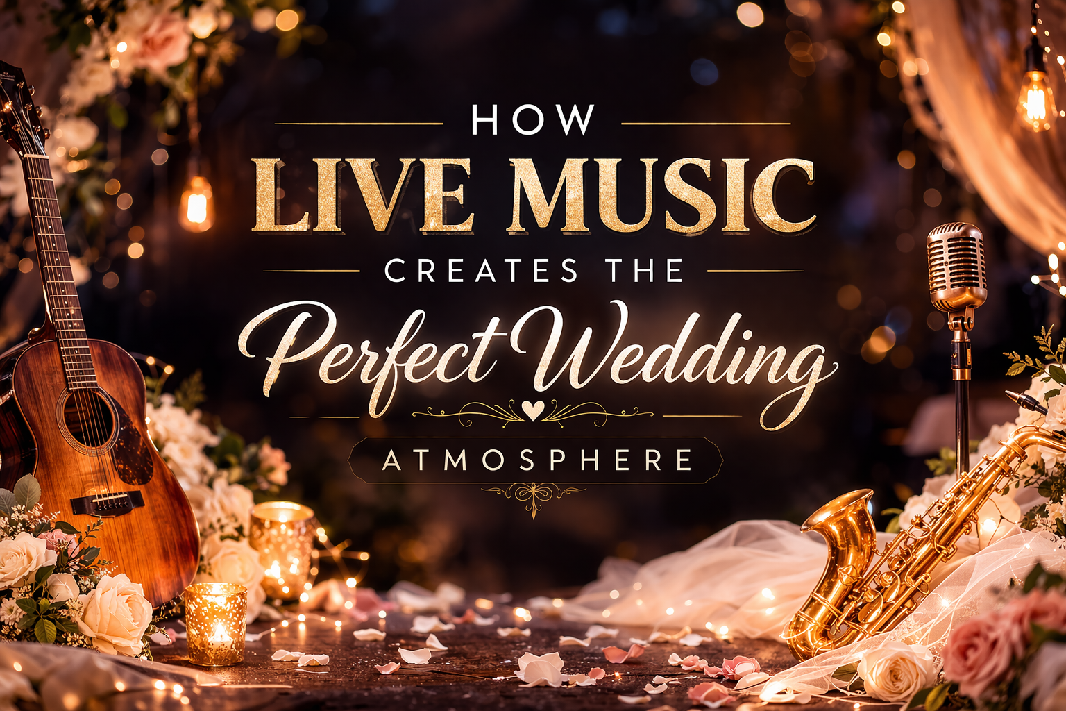 Live music for weddings creating a romantic wedding atmosphere