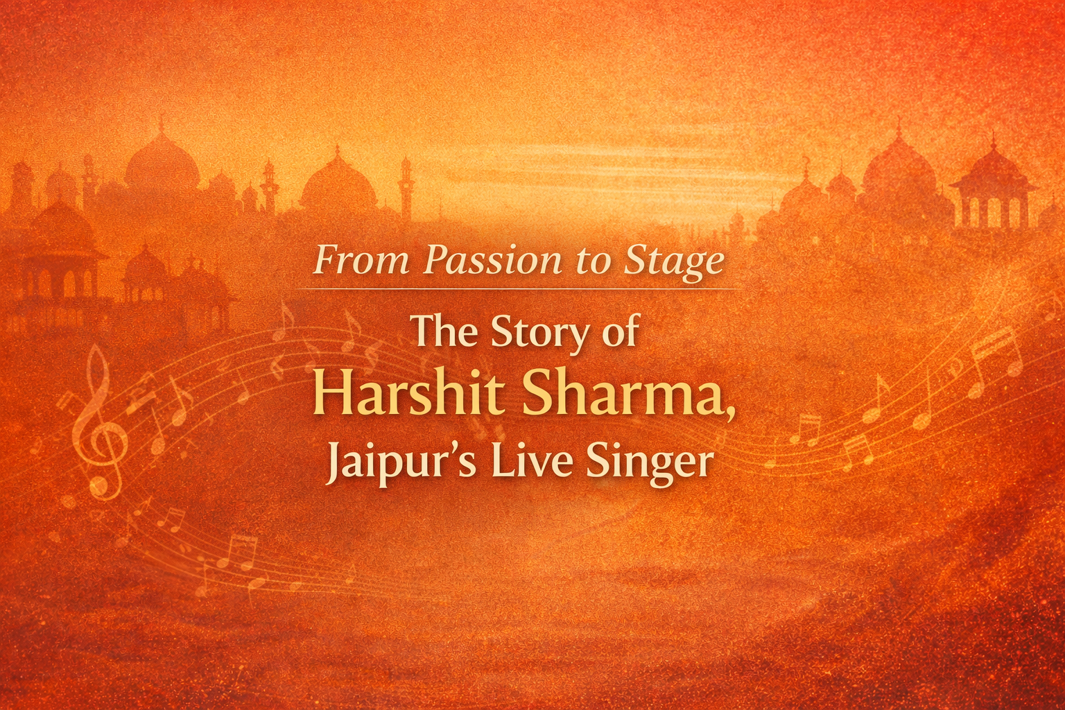 From Passion to Stage: The Story of Harshit Sharma, Jaipur’s Live Singer
