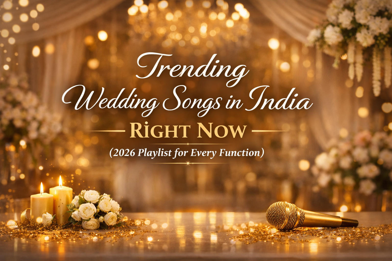 Trending Wedding Songs in India Right Now (2026 Playlist for Every Function)