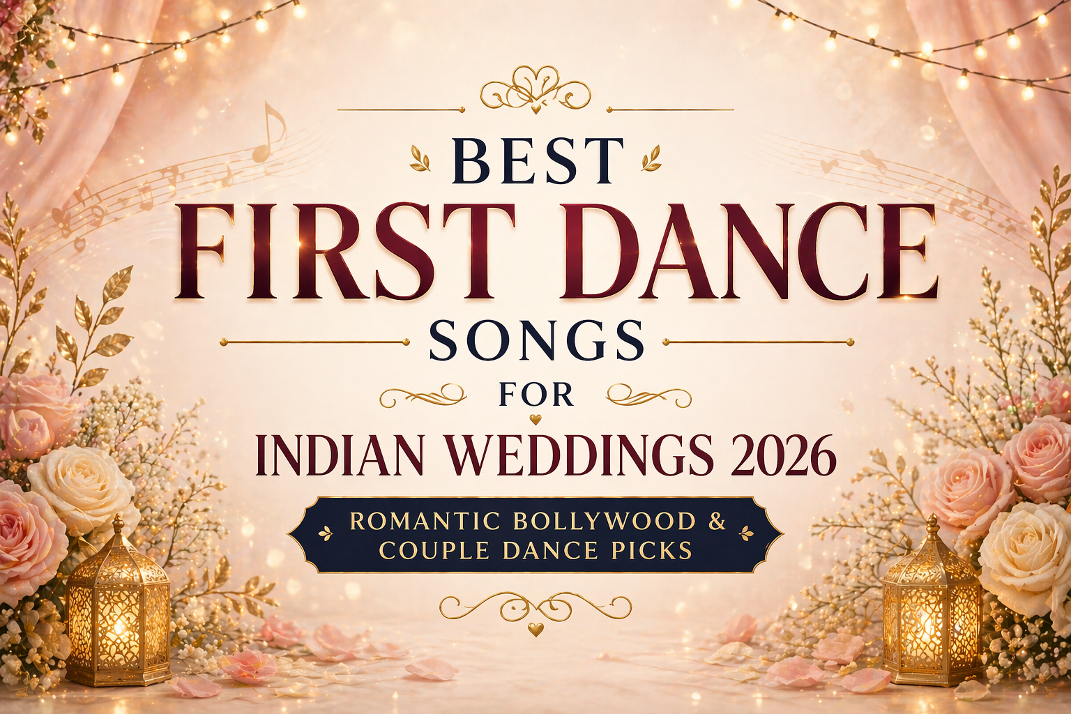 Best First Dance Songs for Indian Weddings 2026 - Romantic Bollywood & Couple Dance Picks