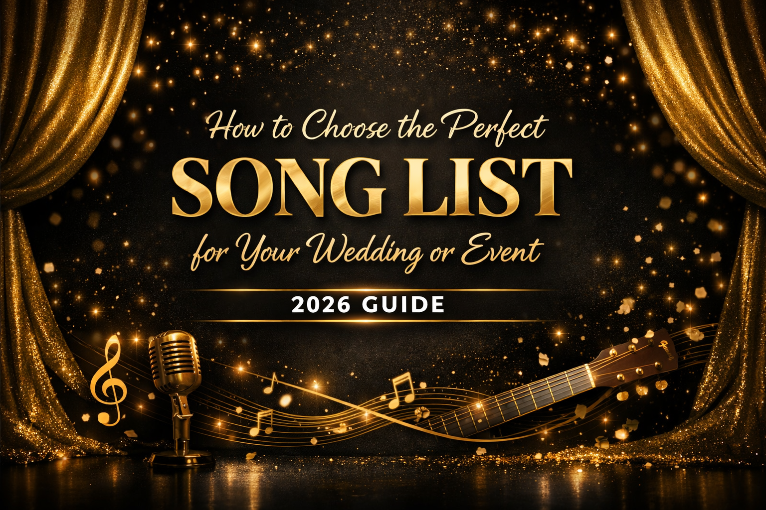 How to Choose the Perfect Song List for Your Wedding or Event (2026 Guide)