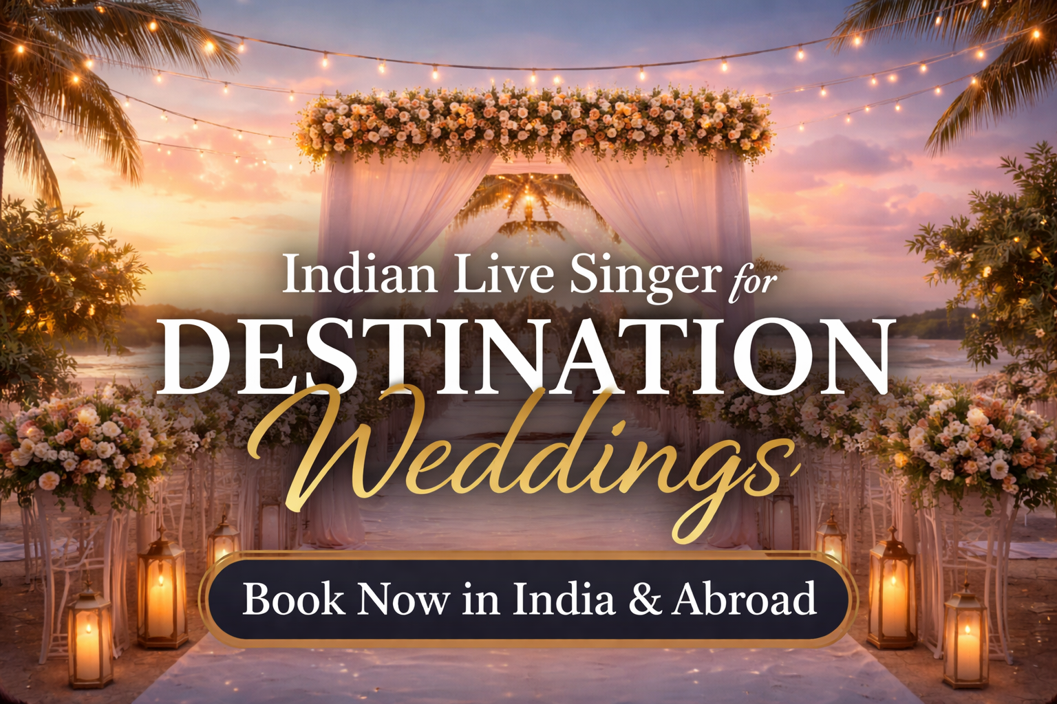 Indian Live Singer for Destination Weddings