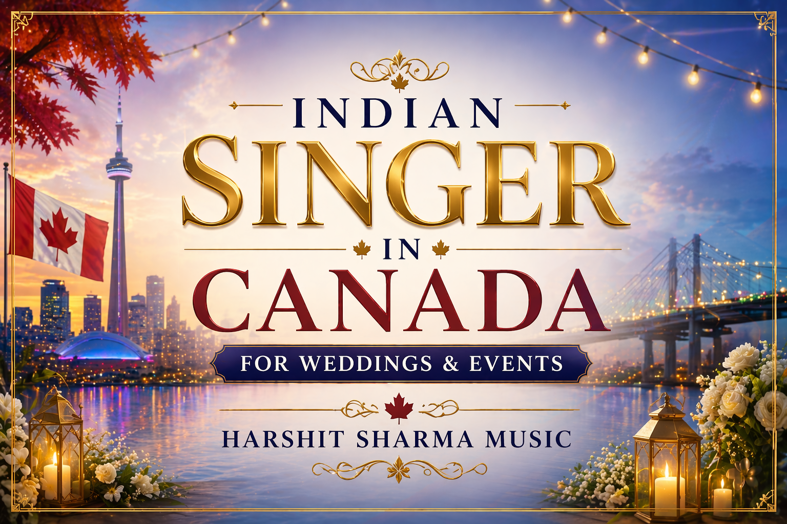 Indian Singer in Canada for Weddings & Events Harshit Sharma Music