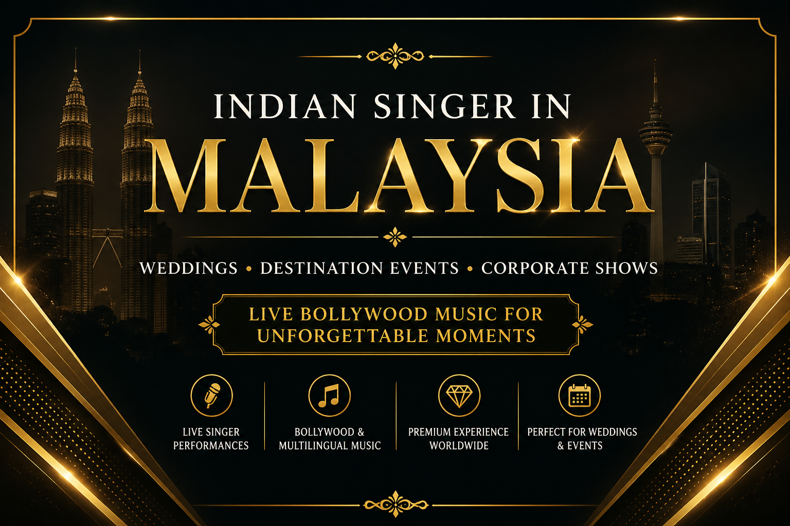 Indian Singer in Malaysia Wedding & Destination Event Specialist