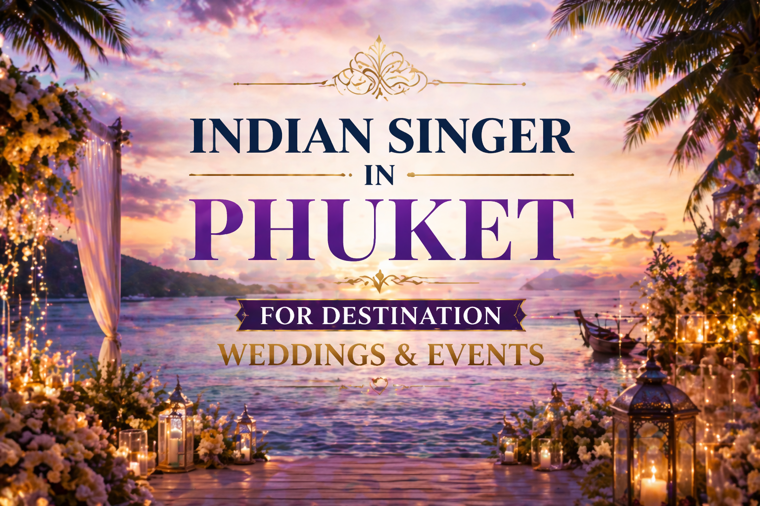 Indian Singer in Phuket for Destination Weddings & Events