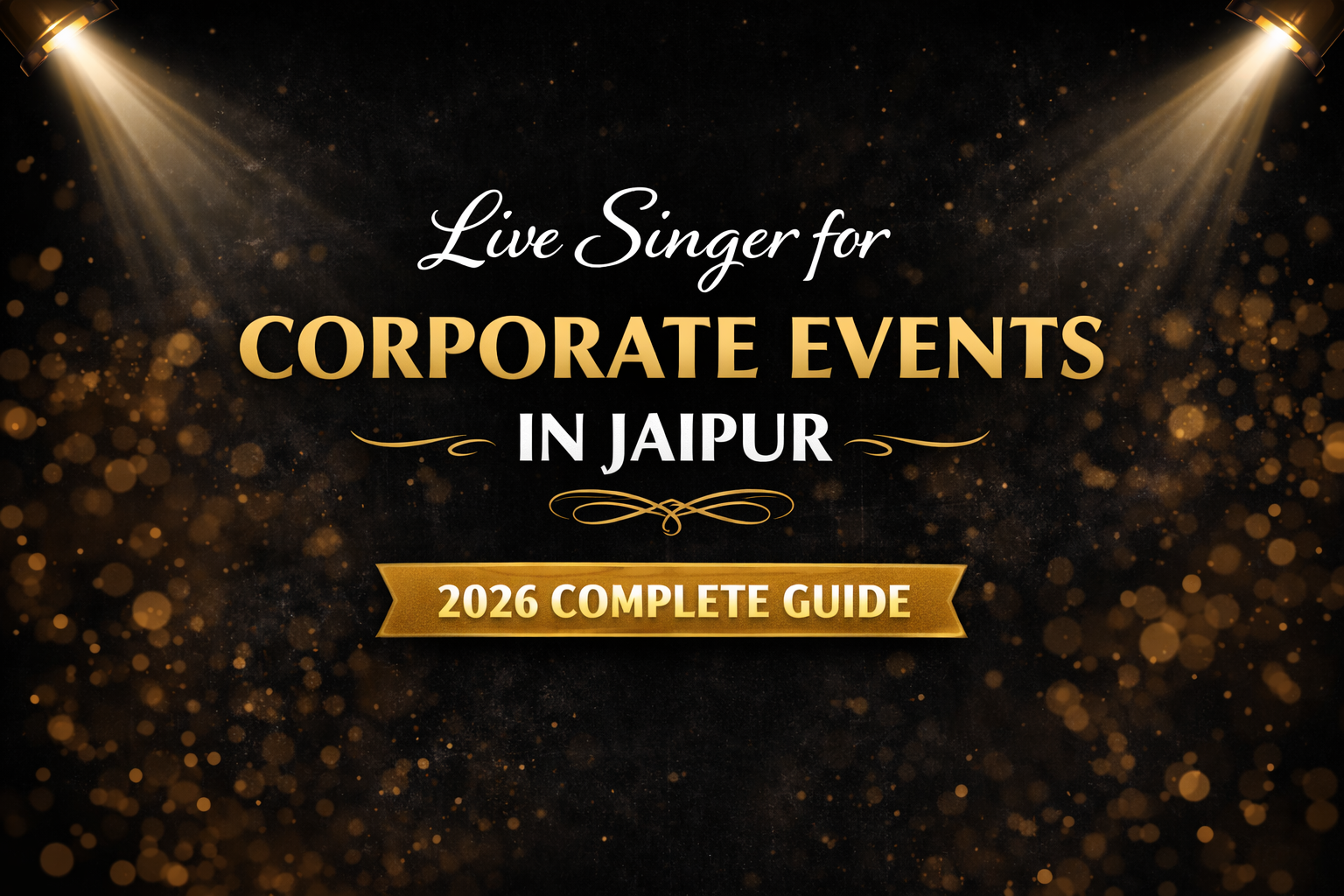 Live Singer for Corporate Events in Jaipur (2026 Complete Guide)