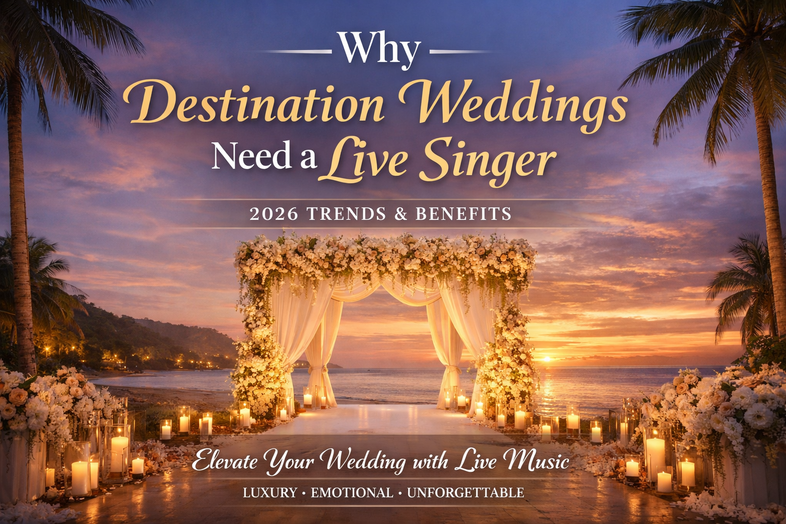 Why Destination Weddings Need a Live Singer (2026 Trends)