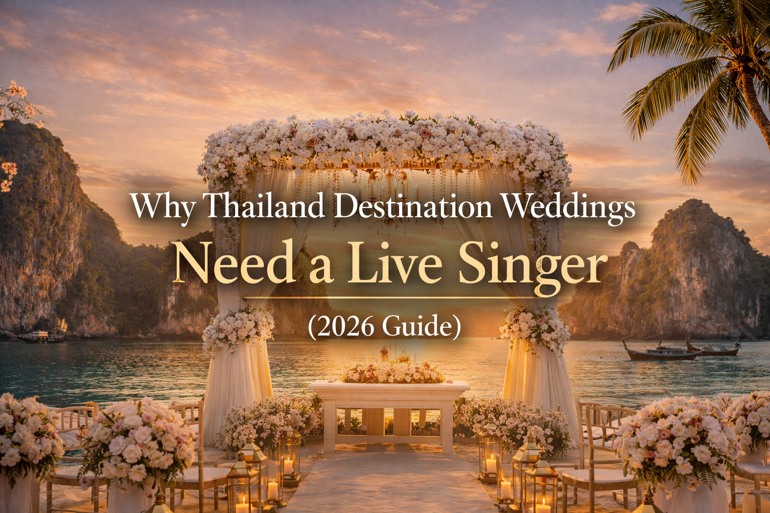 Why Thailand Destination Weddings Need a Live Singer (2026 Guide)