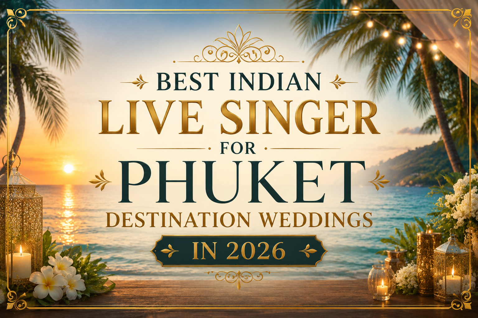 Best Indian Live Singer for Phuket Destination Weddings in 2026