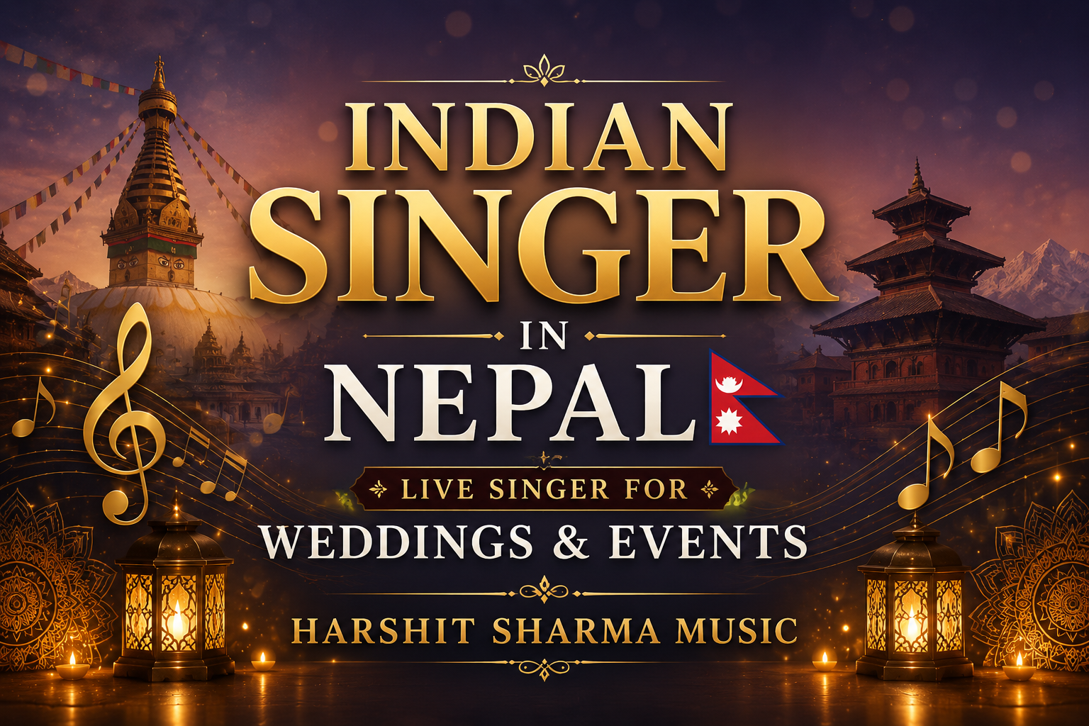 Indian Singer in Nepal Live Singer for Weddings & Events Harshit Sharma Music