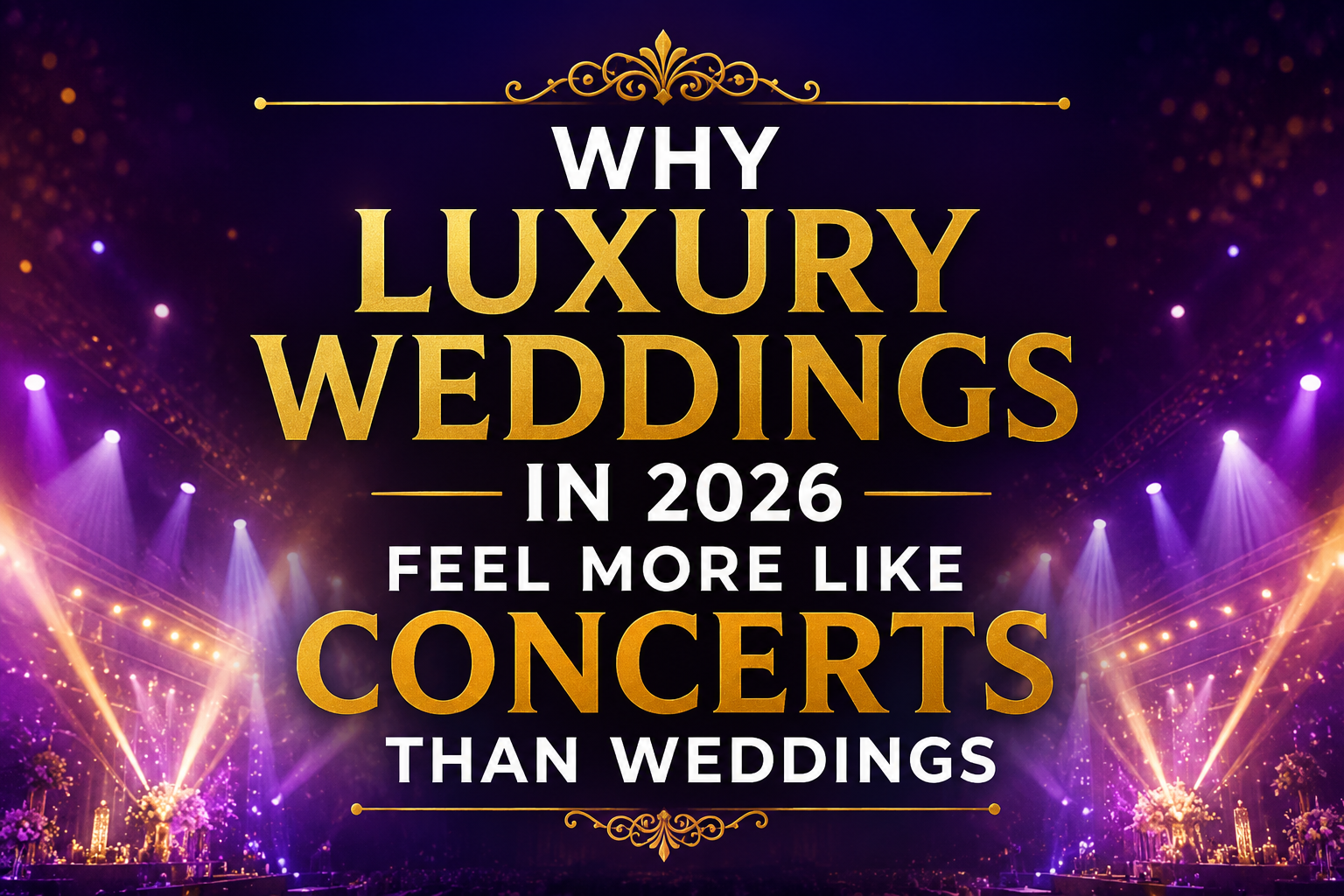 Why Luxury Weddings in 2026 Feel More Like Concerts Than Weddings
