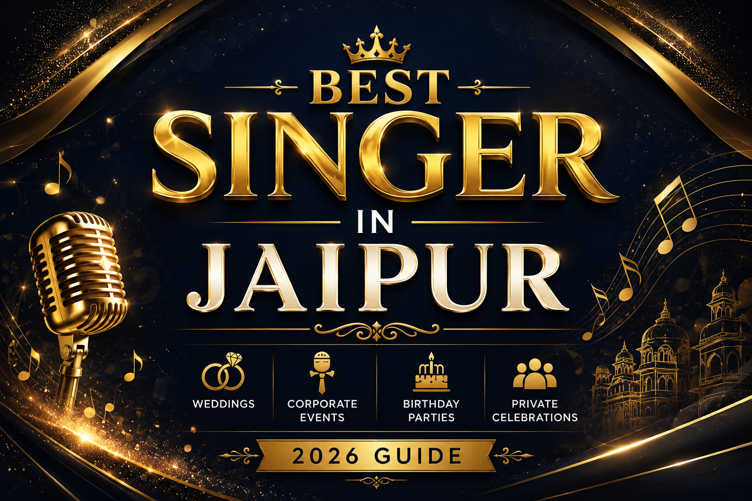 Best Singer in Jaipur for Weddings, Corporate Events, Birthday Parties & Private Celebrations (2026 Guide)