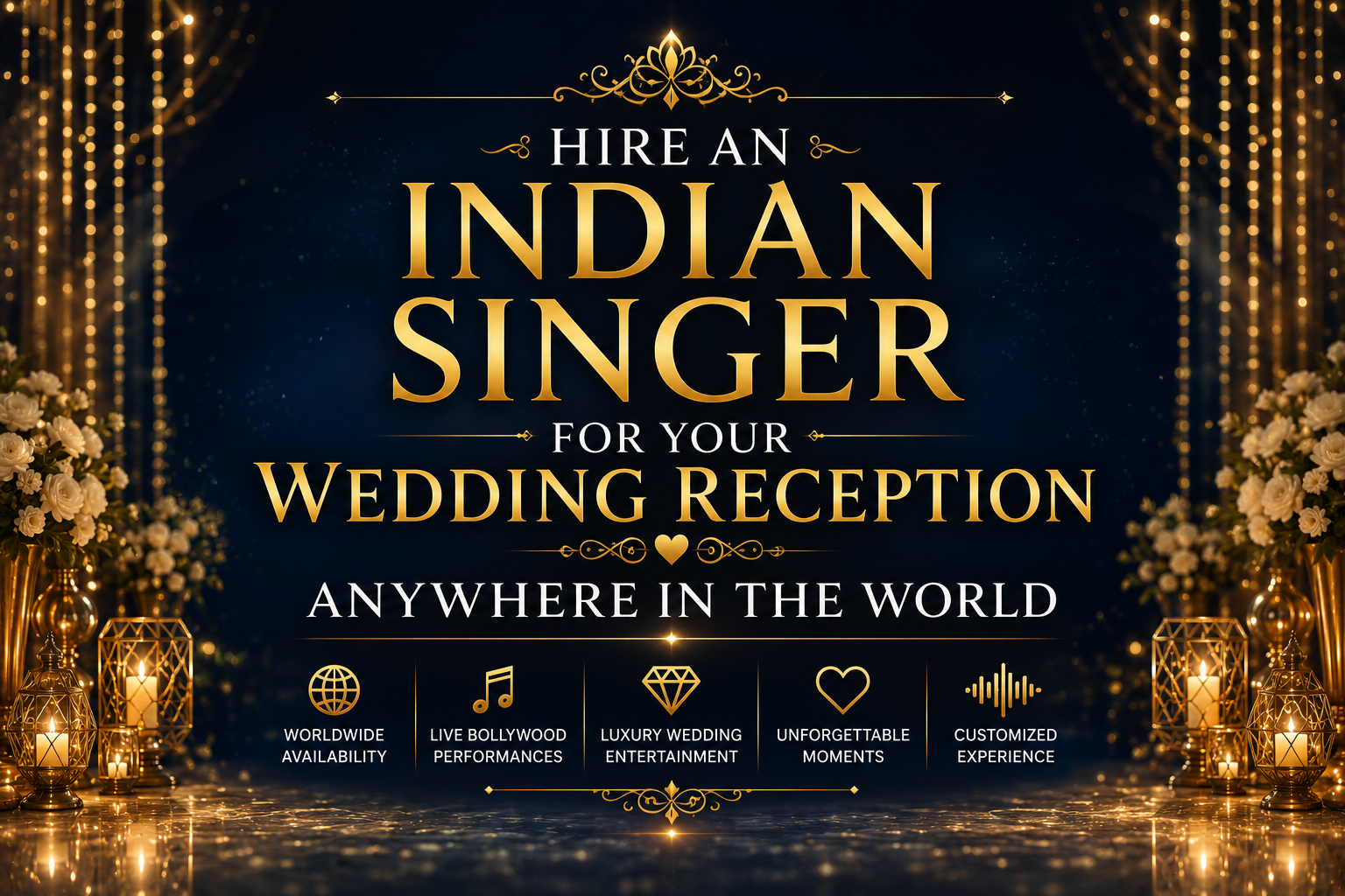Hire an Indian Singer for Your Wedding Reception Anywhere in the World