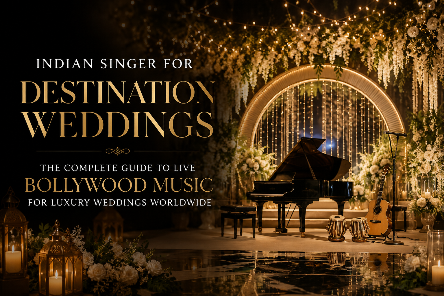 Indian Singer for Destination Weddings: The Complete Guide to Live Bollywood Music for Luxury Weddings Worldwide