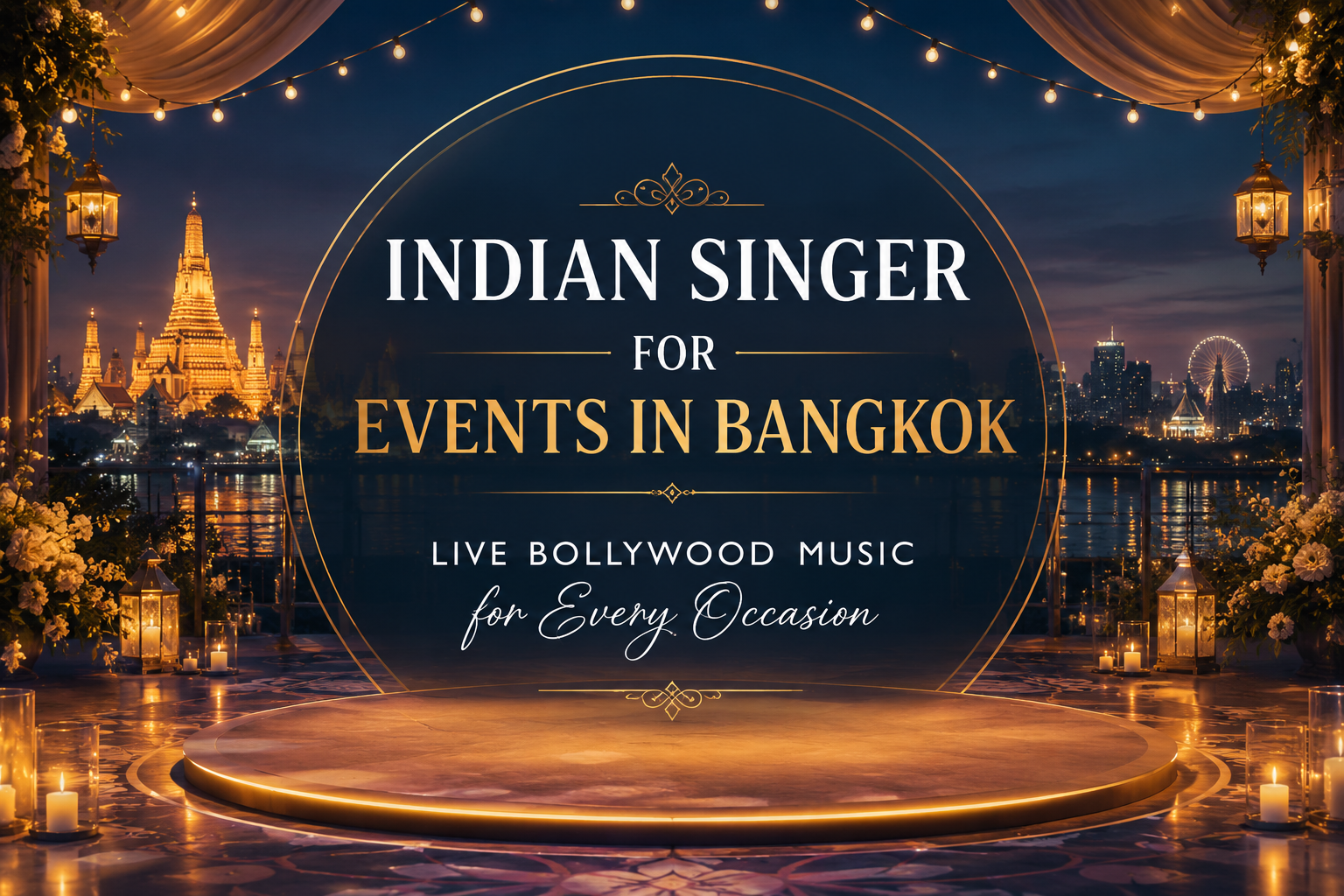 Indian Singer for Events in Bangkok – Live Bollywood Music for Every Occasion