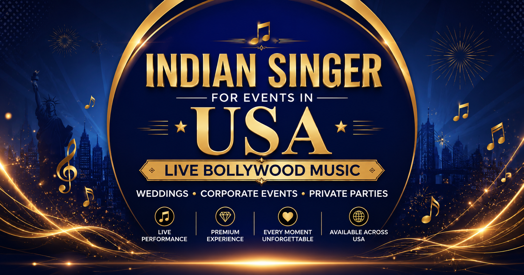 Indian Singer for Events in USA – Live Bollywood Music for Weddings & Corporate Events