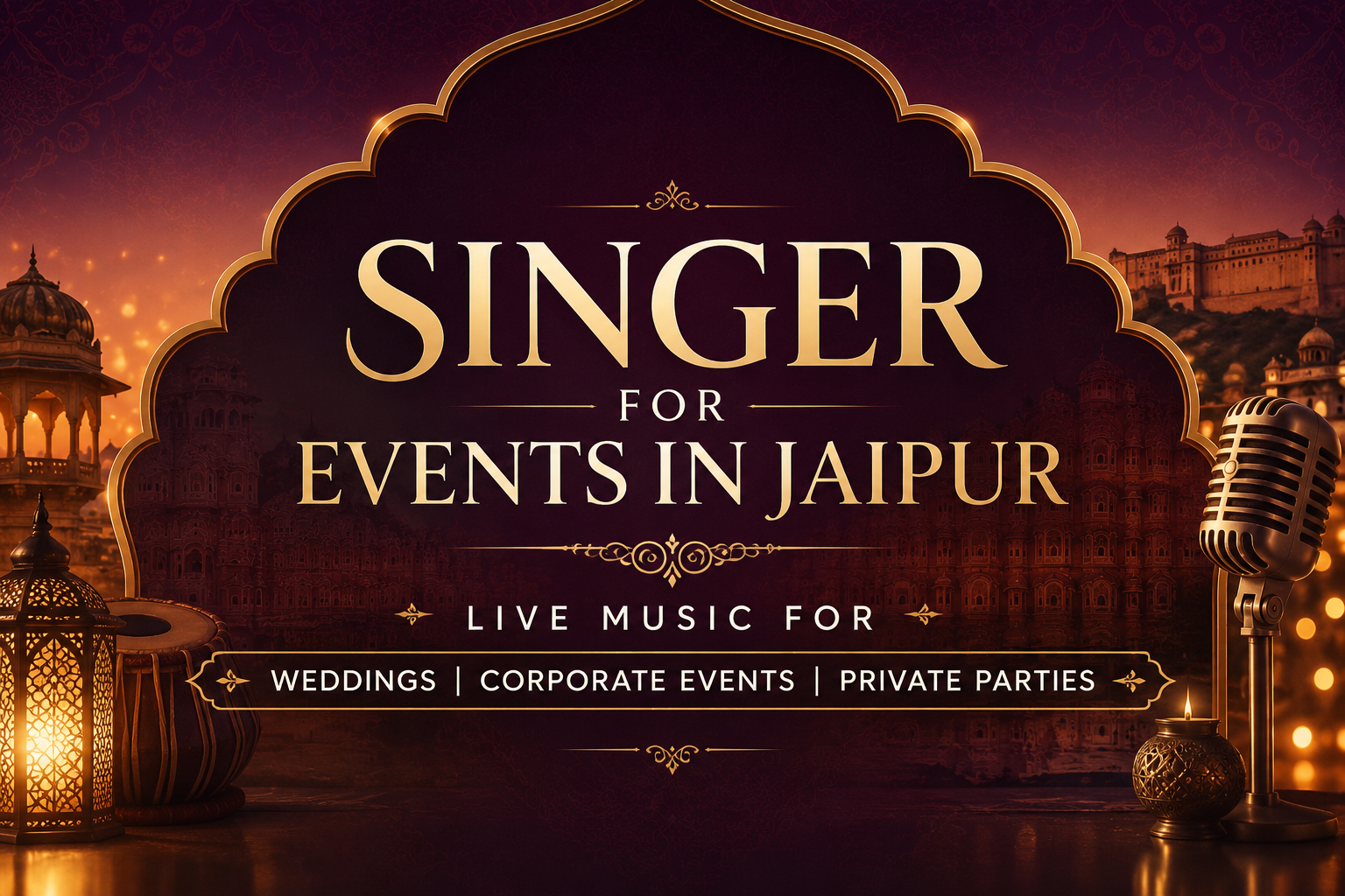Singer for Events in Jaipur Live Music for Weddings, Corporate Events & Private Parties