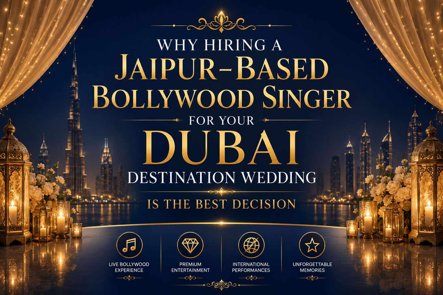 Why Hiring a Jaipur-Based Bollywood Singer for Your Dubai Destination Wedding Is the Best Decision