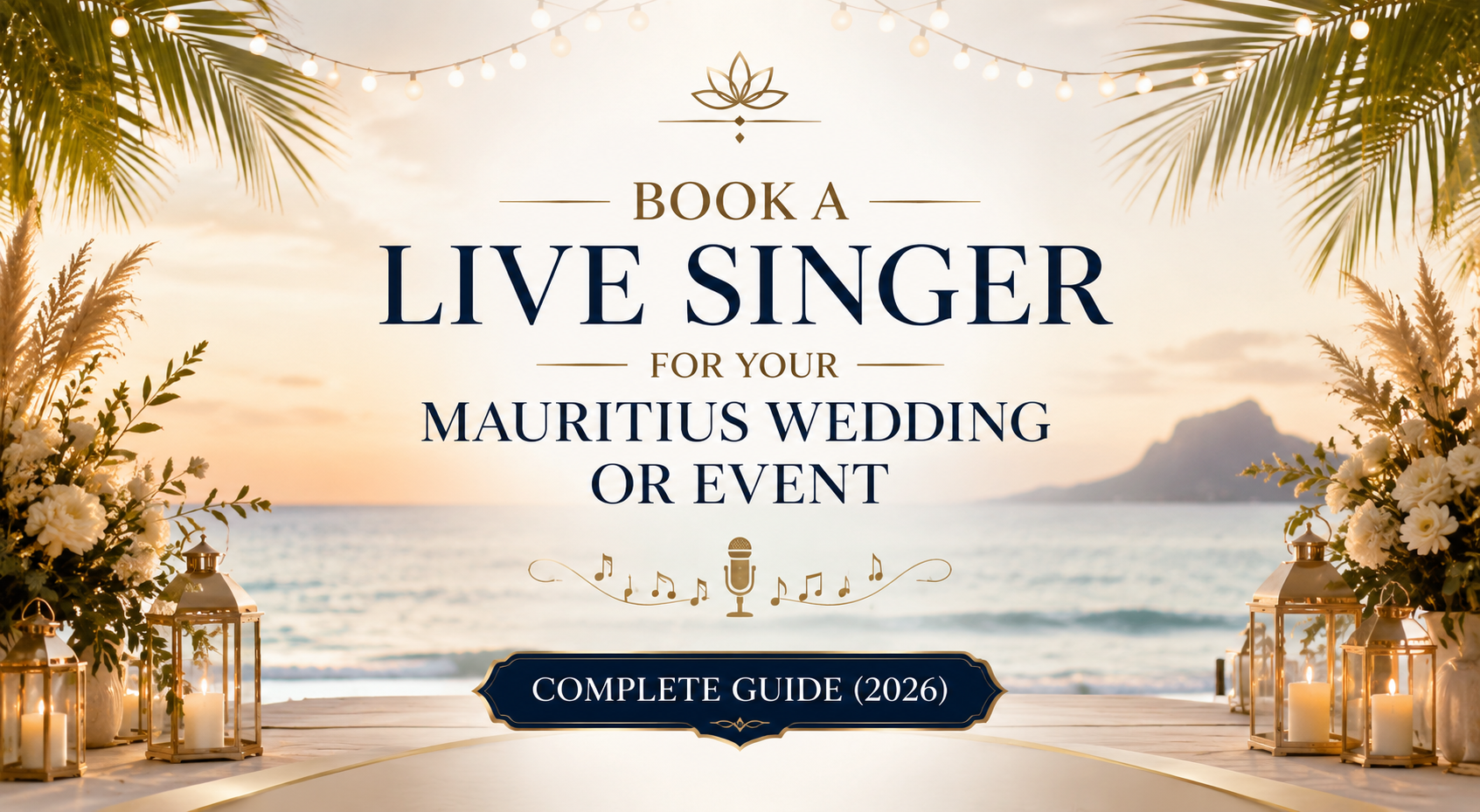 Book a Live Singer for Your Mauritius Wedding or Event — Complete Guide (2026)