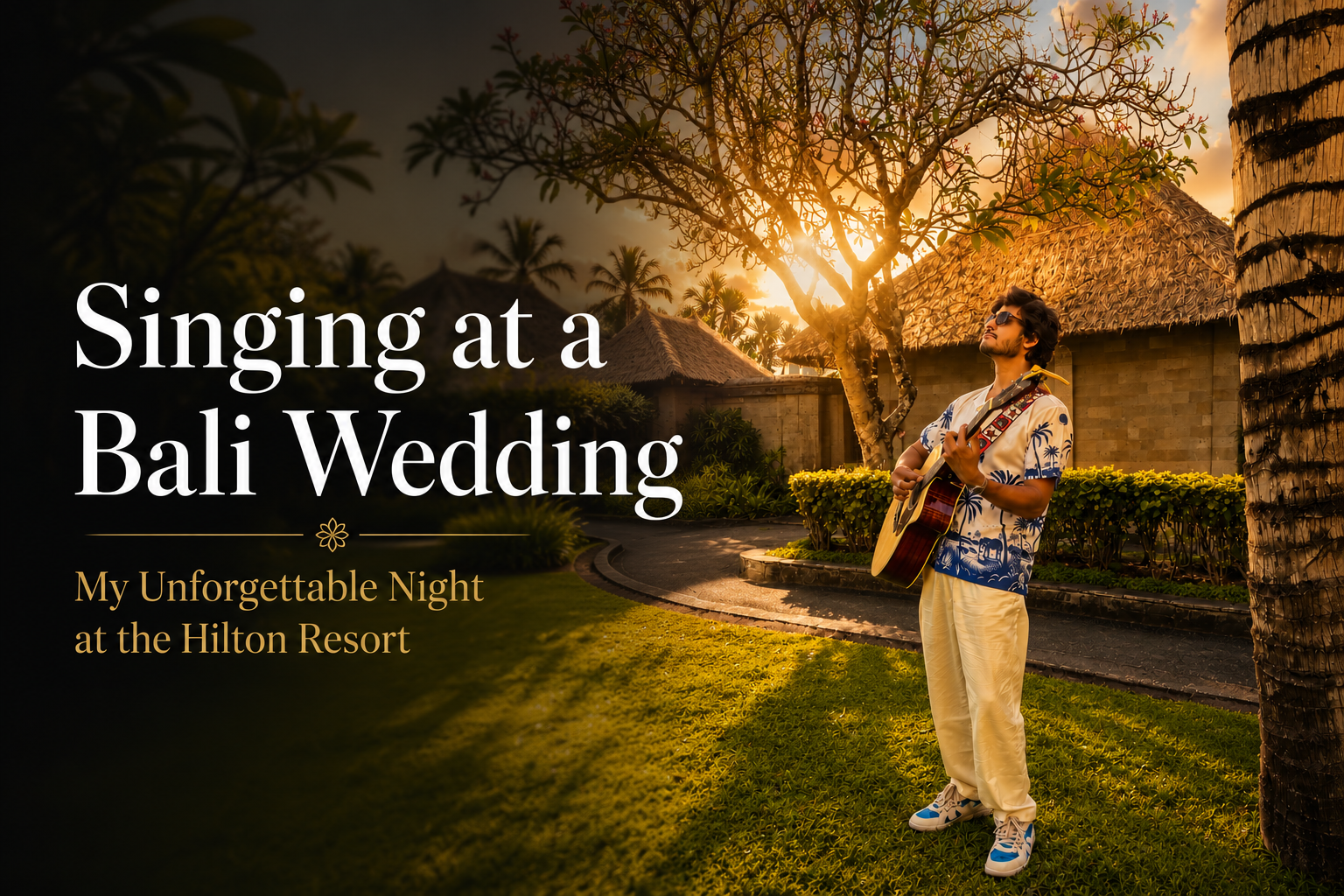 Singing at a Bali Wedding My Unforgettable Night at the Hilton Resort