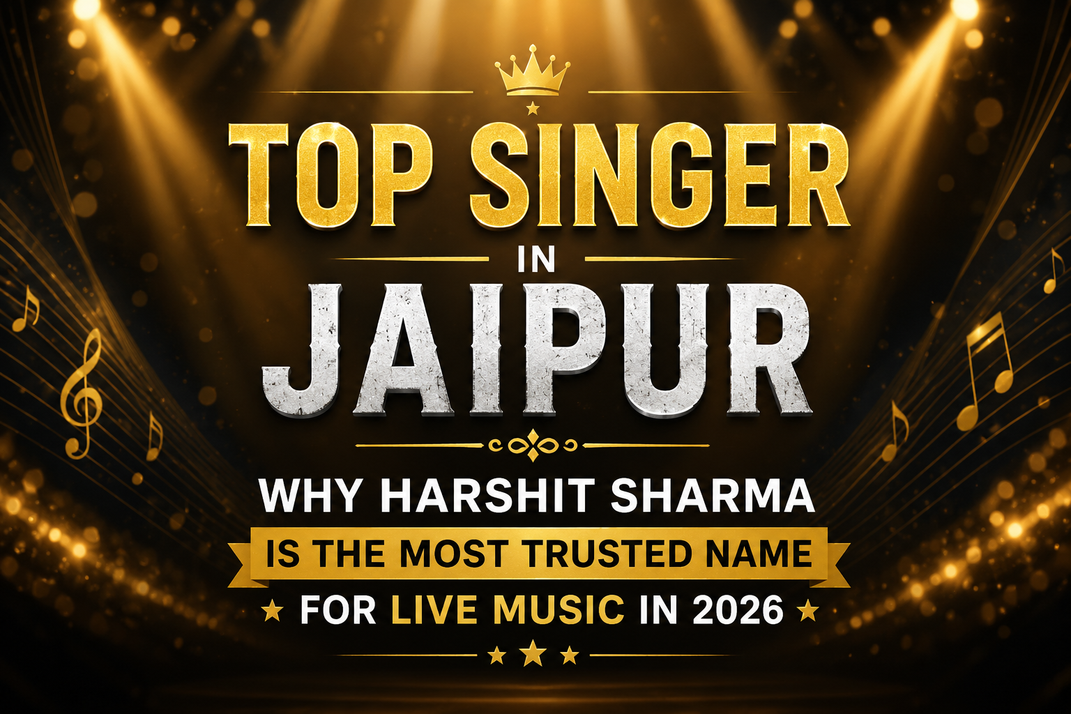 Top Singer in Jaipur Why Harshit Sharma Is the Most Trusted Name for Live Music in 2026