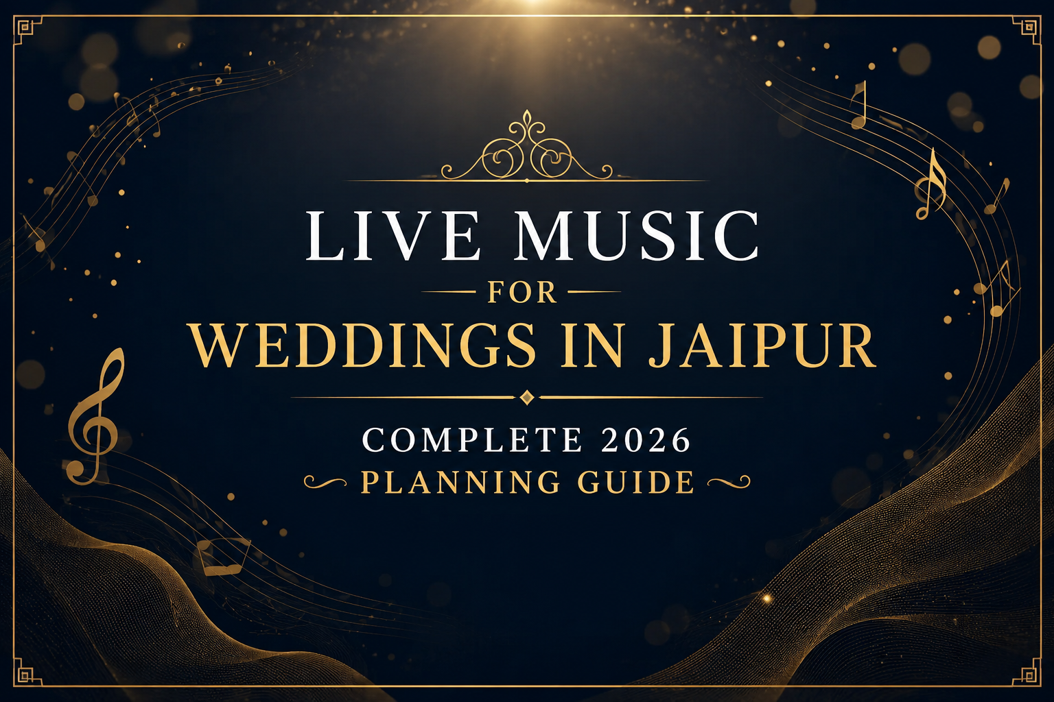Live Music for Weddings in Jaipur Complete 2026 Planning Guide