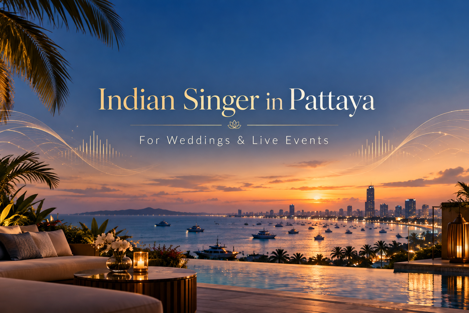 Harshit Sharma Indian singer for destination weddings and live events in Pattaya Thailand