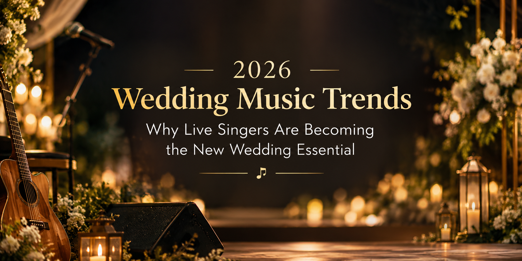 2026 Wedding Music Trends: Why Live Singers Are Becoming the New Wedding Essential