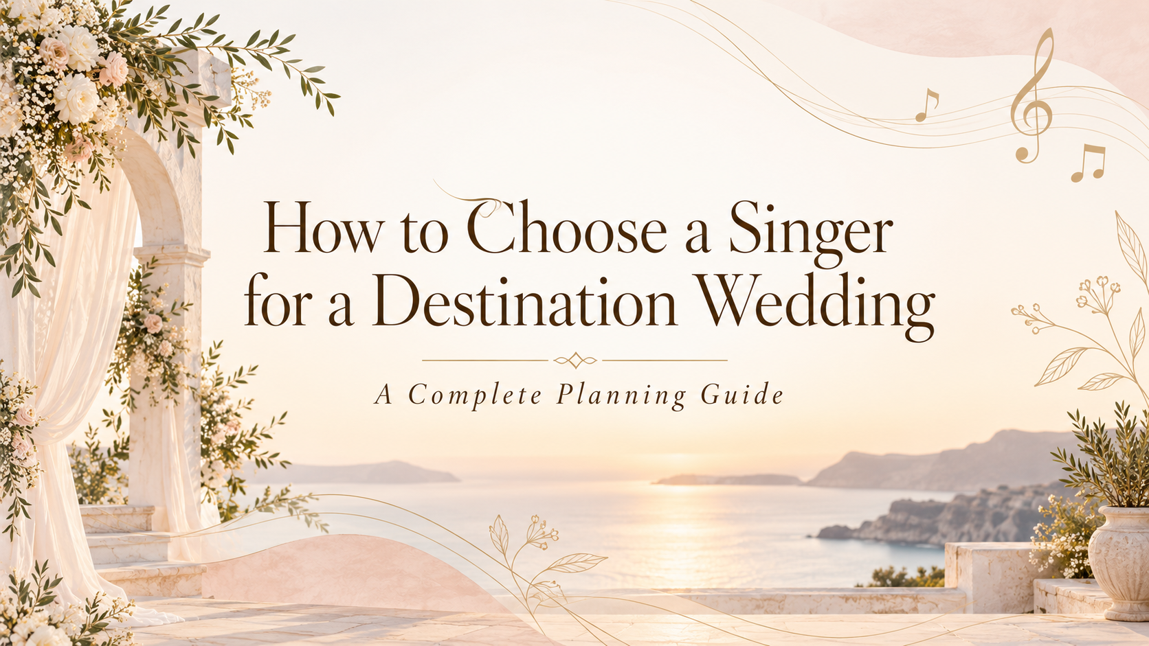 Live singer for destination wedding planning guide