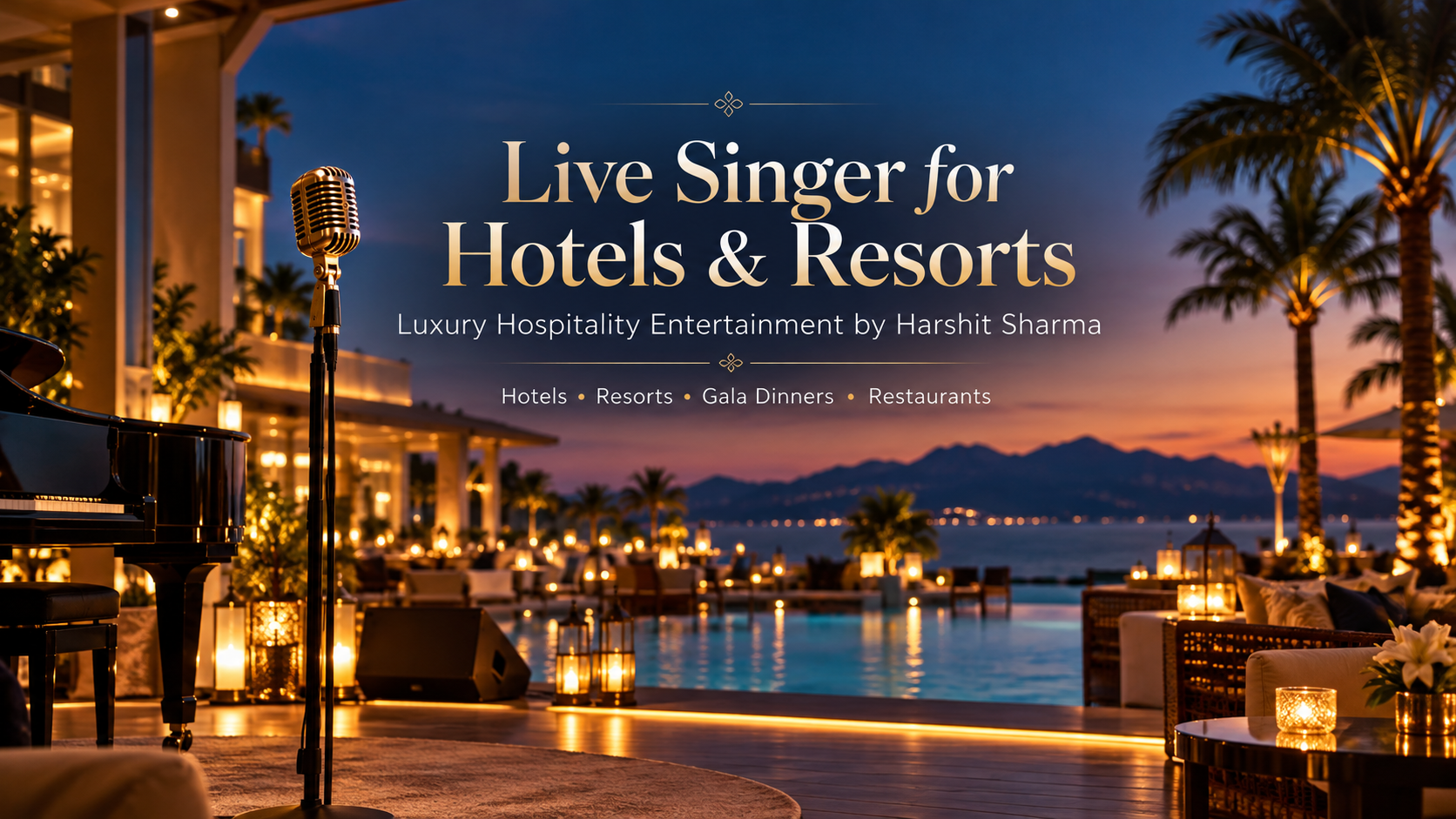Harshit Sharma live singer for hotels and resorts
